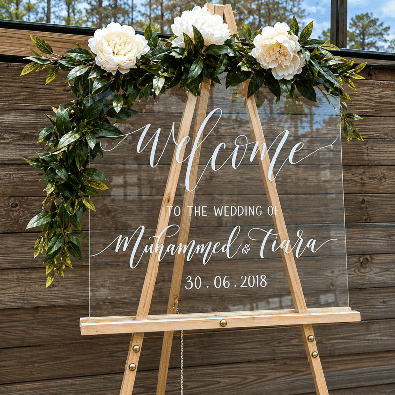 Acrylic Welcome Sign